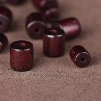 Sandalo Rosso perla, Tamburo, formato differente per scelta, Foro:Appross. 2mm, 100PC/lotto, Venduto da lotto