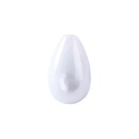 Φυσικό Λευκό Χάντρες Shell, Λευκό Shell, Teardrop, χειροποίητο, 6x9mm, Τρύπα:Περίπου 1mm, Περίπου 52PCs/Strand, Sold Per Περίπου 15 inch Strand