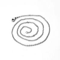 Stainless Steel Chain Necklace Unisex & oval chain original color Sold By Strand