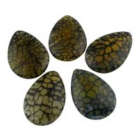 Dragon Veins Agate Pendant Teardrop Approx 1mm Sold By Bag