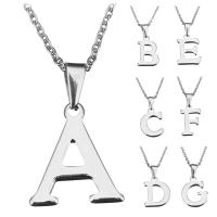 Stainless Steel Jewelry Necklace with 1Inch extender chain Letter oval chain & for woman original color 7-22x19-22mm 2mm Length Approx 18 Inch Sold By Lot