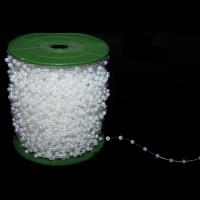 Tworzywa ABS perła Frezowanie Lina, biały, 3mm, około 150m/szpula, sprzedane przez szpula