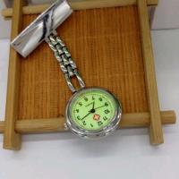 Hängende Uhr, Zinklegierung, mit Glas, silberfarben plattiert, glänzend, 25x80mm, verkauft von Strang