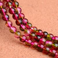 Tourmaline Beads Round natural rose carmine Sold Per Approx 15.7 Inch Strand