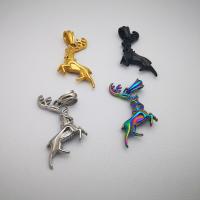 Stainless Steel Animal Pendants Deer plated Unisex & blacken Approx 2-4mm Sold By PC