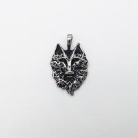 Stainless Steel Animal Pendants Fox plated Unisex & blacken Sold By PC