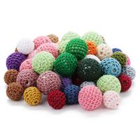 Acrylic Beads with Caddice Round mixed colors Approx 4mm Sold By Bag