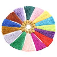 Decoratieve kwast, Nylon, Duurzame, meer kleuren voor de keuze, 85mm, Gat:Ca 2x4mm, 10pC's/Bag, Verkocht door Bag