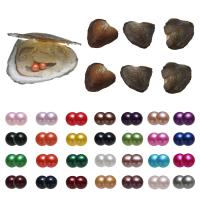 Oyster & Wish Pearl Kit, Perlas cultivadas de agua dulce, Patata, Twins Wish Pearl Oyster, más colores para la opción, 7-8mm, Vendido por UD