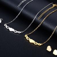 Stainless Steel smycken Ställer, örhänge & halsband, ROSTFRITT STÅL, med 5cm extender kedja, plated, oval kedja & för kvinna, fler färger för val, 36x16mm,8x10mm, Längd Ca 17.7 inch, Säljs av Ställ