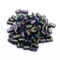 Akril nakit Beads, za djecu & emajl, više boja za izbor, 7x15mm, Rupa:Približno 3mm, 100računala/Torba, Prodano By Torba