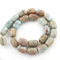 Shoushan Stein Perle, Zylinder, verschiedene Größen vorhanden, Bohrung:ca. 1mm, verkauft per ca. 15.5 ZollInch Strang