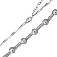 Stainless Steel Chain Necklace with 2Inch extender chain curb chain & for woman original color  Length Approx 18 Inch Sold By Lot