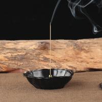 Stop cynku Incense Burner, Powlekane, imitacja antycznego, czarny, 95x50mm, sprzedane przez PC