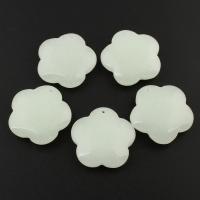 Fluorescent Powder Stone Pendant Flower luminated Approx 1mm Sold By PC