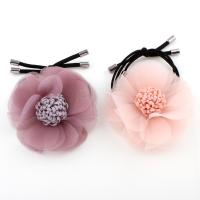 Ponytail Holder Chiffon with nylon elastic cord for woman Sold By Bag