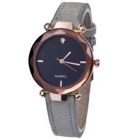 Women Wrist Watch PU Leather with zinc alloy dial & Glass Chinese watch movement for woman plated Sold By PC