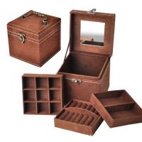 Pana caja para set de joya, con madera, Estilo coreano, más colores para la opción, 120x120x120mm, Vendido por UD