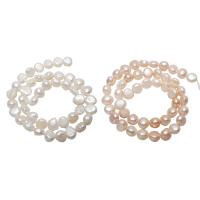 Baroko Kultūringas gėlavandenių perlų karoliukai, Gėlo vandens perlų, Barokas, natūralus, daugiau spalvų pasirinkimas, 10-11mm, Skylė:Apytiksliai 0.8mm, Parduota už Apytiksliai 15.5 Inch Strand