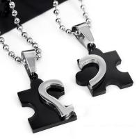 Stainless Steel Couple Necklace plated ball chain & for couple Length Approx 23.6 Inch Sold By Pair