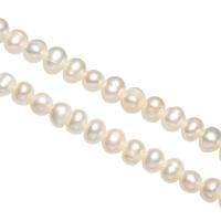 Brambor pěstované sladkovodní perle, Sladkovodní Pearl, přírodní, různé velikosti pro výběr, 5-6mm, Otvor:Cca 0.8mm, Prodáno za Cca 15.5 inch, Cca 14.2 inch Strand
