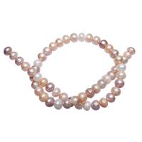 Brambor pěstované sladkovodní perle, Sladkovodní Pearl, přírodní, smíšené barvy, 9-10mm, Otvor:Cca 0.8mm, Prodáno za Cca 15.7 inch Strand