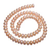 Brambor pěstované sladkovodní perle, Sladkovodní Pearl, přírodní, růžový, 7-8mm, Otvor:Cca 0.8mm, Prodáno za Cca 14.5 inch Strand