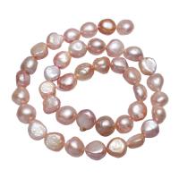 Brambor pěstované sladkovodní perle, Sladkovodní Pearl, přírodní, růžový, 9-10mm, Otvor:Cca 0.8mm, Prodáno za Cca 14 inch Strand