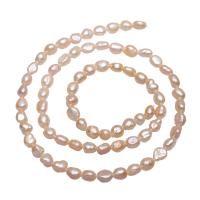 Bulvių išauginti gėlavandenių perlų karoliukai, Gėlo vandens perlų, Bulvė, natūralus, rožinis, 4-5mm, Skylė:Apytiksliai 0.8mm, Parduota už Apytiksliai 15 Inch Strand