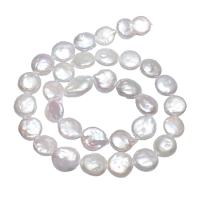 Cultured Baroque Freshwater Pearl Beads, Nuggets, natural, white, 11-12mm, Sold Per Approx 15.7 Inch Strand