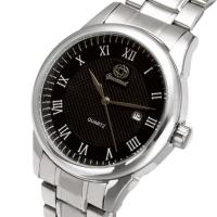 Guccamel® mannen sieraden horloge, Zinc Alloy, met Glas, platinum plated, voor de mens, meer kleuren voor de keuze, nikkel, lood en cadmium vrij, 41x12mm, Lengte Ca 7 inch, Verkocht door PC