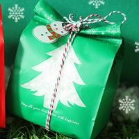 Sacchetto regalo di Natale, plastica, Gioielli di Natale, nessuno, 95x26x67mm, 50PC/borsa, Venduto da borsa