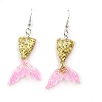 Resin Earring Mermaid tail for woman - Sold By Pair