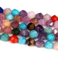 Mješoviti Gemstone perle, Dragi kamen, faceted, 10x10mm, Rupa:Približno 1mm, Približno 38računala/Strand, Prodano Per Približno 14.9 inčni Strand