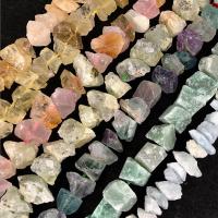 Perles de pierres précieuses mixtes, pierre gemme, pepite, différents matériaux pour le choix, 6-15mm, Environ 43PC/brin, Vendu par brin