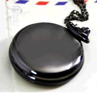 Fashion Watch Necklace Zinc Alloy gun black plated for woman 45mm Sold Per Approx 31.5 Inch Strand