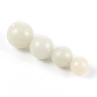 Perles bijoux en résine, Rond, normes différentes pour le choix, blanc, Trou:Environ 2-3mm, 10PC/sac, Vendu par sac