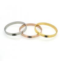 Stainless Steel Bangle plated for woman & with rhinestone 8mm Inner Approx 64mm Sold By PC