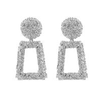 Zinc Alloy Drop Earring with Plastic plated for woman Sold By Pair