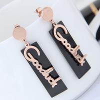 Titanium Steel  Earring plated for woman lead & cadmium free Sold By Pair
