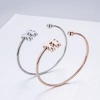 Stainless Steel Cuff Bangle plated for woman Inner Approx 65mm Sold By PC