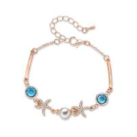Zinc Alloy Bracelet with ABS Plastic Pearl with 55mm extender chain gold color plated oval chain & for woman lead & cadmium free 8mm 14mm 10mm Inner Approx 50mm Sold Per Approx 6.3 Inch Strand