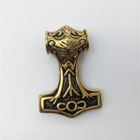 Stainless Steel Pendants Hammer of Thor plated blacken Approx 2-4mm Sold By PC