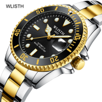 Reloj de la joyería de WLISH® Men, aleación de zinc, con Vidrio & acero inoxidable, chapado, Resistente al agua de la vida & para hombre, más colores para la opción, 42mm, longitud aproximado 7.8 Inch, Vendido por UD