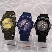 Zegarek mężczyzn, Kanwa, ze Tarcza ze stopów cynku & Szkło, dla człowieka, dostępnych więcej kolorów, 23x6mm, długość około 6.5 cal, sprzedane przez PC