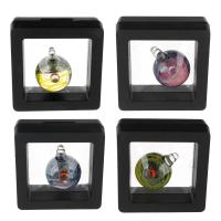 Mode Lampwork Pendants, med packbox & olika stilar för val, fler färger för val, 23x29.50x22.50mm, Hål:Ca 4mm, Säljs av PC
