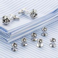 Brass Cufflinks silver color plated & for man nickel lead & cadmium free 14mm 10mm Sold By Pair