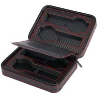Watch Jewelry Box PU Leather with Carbon Fibre & Paper Rectangle black Sold By PC