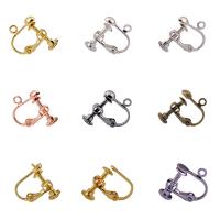 Brass Screw Back Clip-on Earring plated for woman nickel lead & cadmium free 4mm Sold By Bag