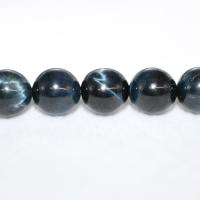 Tiger Eye Beads, poleret, du kan DIY & forskellig størrelse for valg, blå, Hole:Ca. 1mm, Solgt af Strand